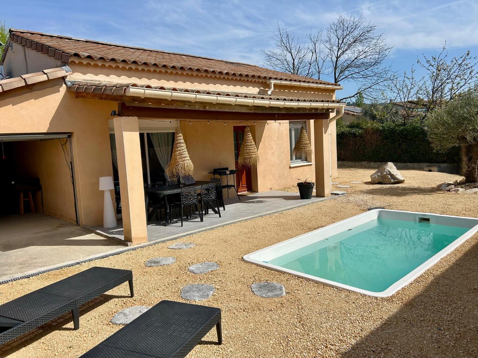Maison Piscine & Spa Vallon Pont D'Arc Esterno foto